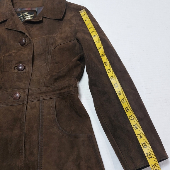 LEATHER FASHION Women's Brown Leather Jacket Size 34 - Picture 10 of 16